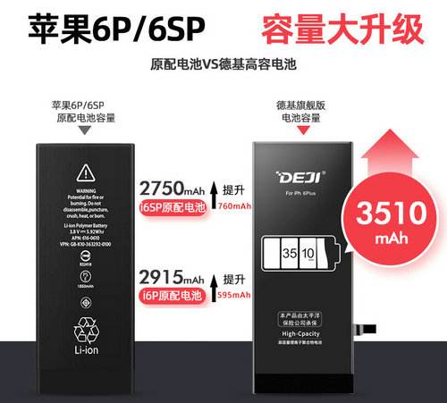 高容量电池比原装电池更耐用一些